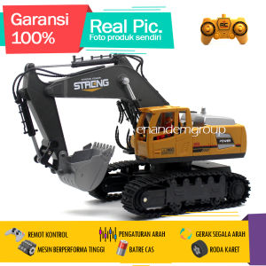 Mainan Mobil Remot Kontrol RC Excavator Beko Super Strong Premium LED Batre Cas