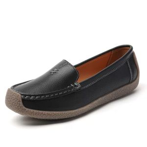 [JSJK] leather shoes for women korean style fashion slip on shoes soft #399