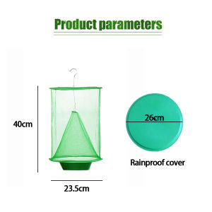 Fly Catcher Cage Reusable Outdoor Garden Farm Hanging Fly Catcher Killer Cage Net Rainproof cover