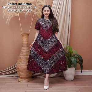 Daster Rayon CAP Model Terbaru Baju Tidur Wanita Tali Samping ada Saku Ld 110