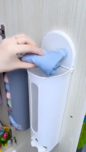 กล่องเก็บกางเกงใน ถุงเท้า ถุงขยะ ถุงพลาสติก ติดผนัง ผลิตจากพลาสติกคุณภาพดี แข็งแรง น้ำหนักเบา