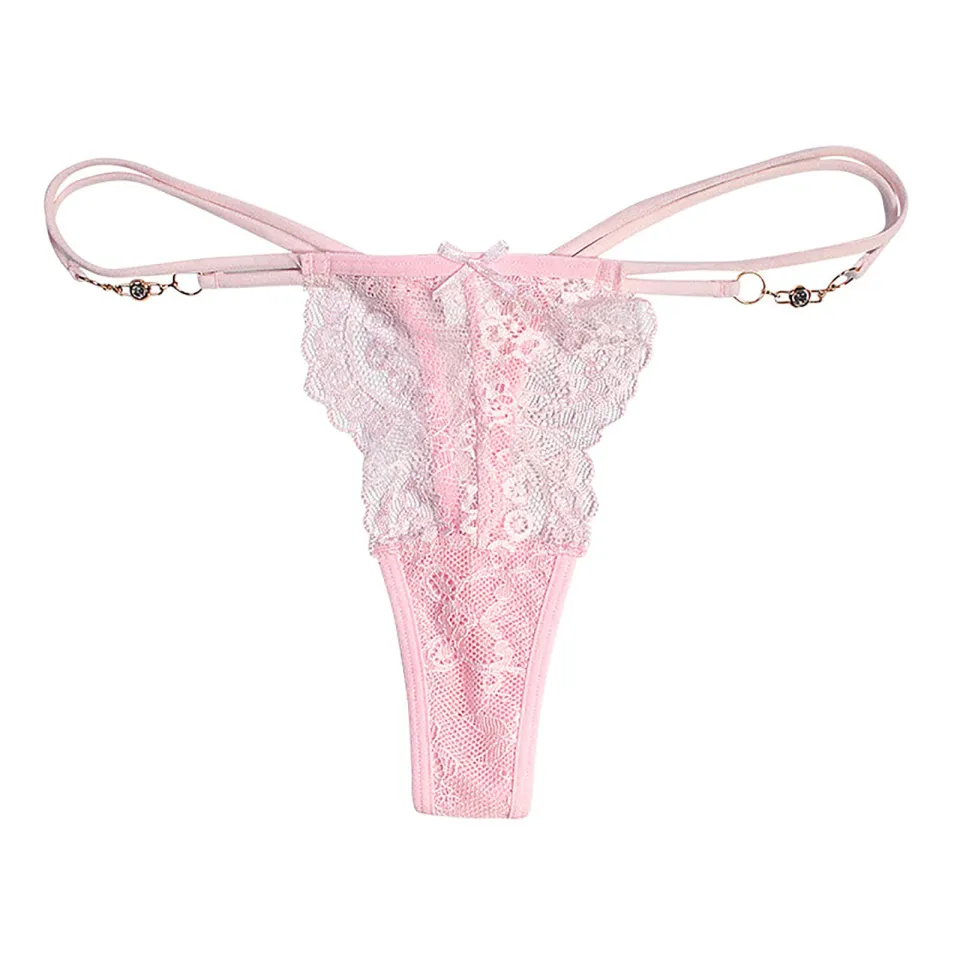 Valentines Day Sexy Thong Panties Womens Low Rise Lace Panties