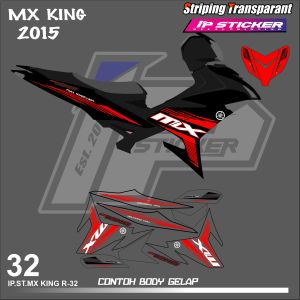MX KING (COD) STIKER STRIPING MOTOR YAMAHA MX KING - STIKER LIST GRAFIK SIMPLE WARNA VARIASI DESAIN RACING HOLOGRAM DAN TRANSPARAN BISA COD IP.STRIPING KODE-32