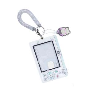Acrylic Photocard Holder with Pendant Keychain Bus Card Protector Cartoon Card Holder Credit Card Sleeve Cover
