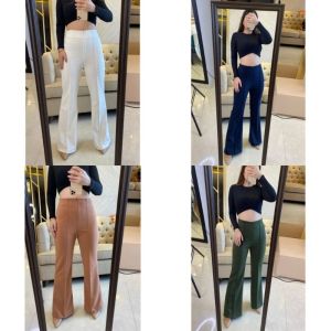 Celana Cutbray Wanita Bahan Scuba Highwaist