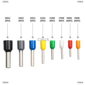 CHUA 400pcs Tubular Terminal Cord End Wire Connector Electrical Insulated Terminator