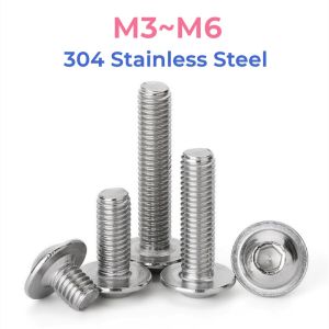 Bộ Ốc Vít Đầu Lục Giác Bằng Inox 304 m3 m4 m5 m6 Chuyên Dụng