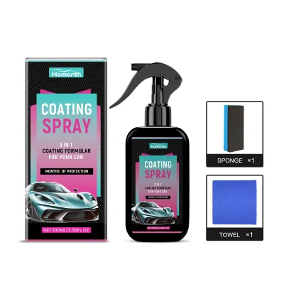 Homonth Car Polish Nanos 3 In 1 Car Ceramic Nano Coating Liquid Coating Nano Crystal Hydrophobic Layer Polishing Paint Agent Car Polish Nanos CoatingsCar Ceramic Nano Coating Liquid Coating Nano Crystal Hydrophobic Layer Polishing Paint Coating Agent