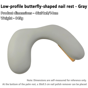 Foldable Butterfly Nail Hand Pillow - Dual PU Leather Rest for Manicure Comfort dual hand nail rest nail arm rest cushion PU leather multifunctional hand pillow