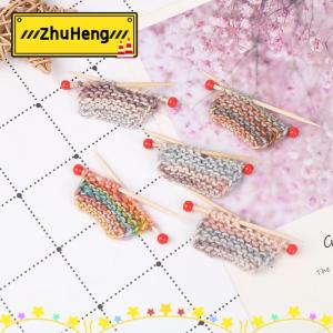 zhuheng Áo len dệt kim dày mô phỏng thu nhỏ Nhà búp bê 1:12 phụ kiện trang trí tự làm