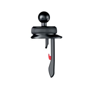 DOUBLEL Rotundity Car Phone Holder Black Plastic 17mm Ball Head Base Universal Hidden Barb Style Retractable Vent Hook Clip Car Air Outlet Clip Accessories