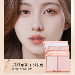 LAMEILA  Face Powder Matte Waterproof 2 in 1 Makeup Pressed  Finish Setting Powder Make Up