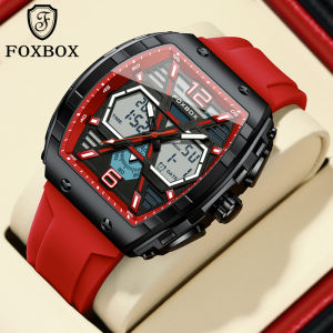 LIGE Fashion Digital Watch for Men Multi Function Luminous Waterproof Sports watch for men FOXBOX Series+ Box
