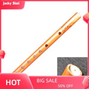 Jacky แบบดั้งเดิม6หลุมไม้ไผ่ขลุ่ยคลาริเน็ตนักเรียนเครื่องดนตรีไม้ AU