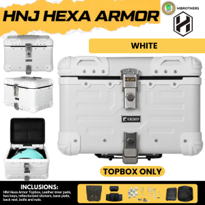 Topbox Only HNJ Hexa ARMOR Version 45 Liters Top Box Helmet Compartment for Motorcycle