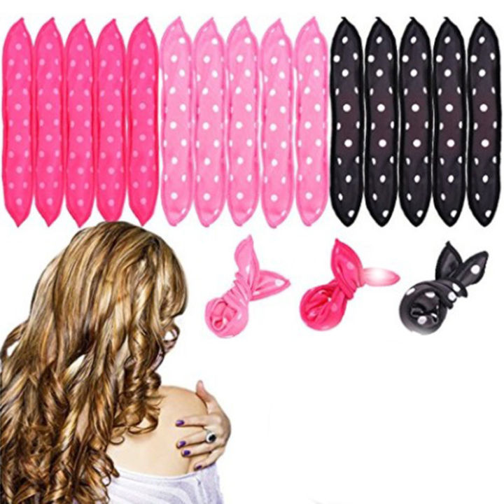 10 PcsLot Hair Curlers Soft Sleep Pillow Hair Rollers Set Best