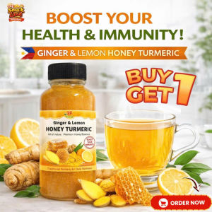 Ginger Lemon Honey Turmeric Blend | Natural Detox Antioxidant Herbal Drink for Healthy Lifestyle