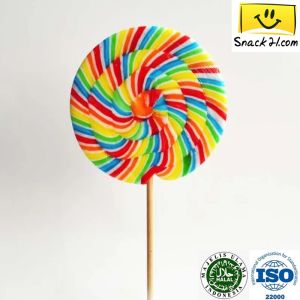 (HALAL) Snack21 Fantasy Giant Round Lollipop Candy - No Artificial Sweeteners - R018 (D:11cm)