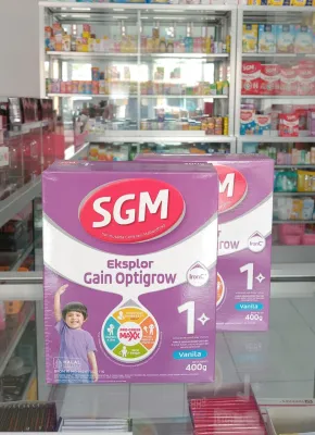SGM EKSPLOR GAIN OPTIGROW SUSU FORMULA ANAK USIA 1+ (400G)