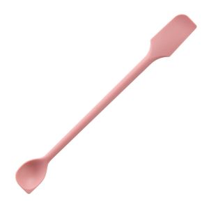 MASTERYX 1pc Silicone Spatulas Long Handle Dual-Ended Jam Spatula Colourful Heat Resistant Kitchen Accessories for Cooking Baking