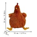 23CM Kawaii Chicken Stuffed Plush Toy Cute Animal Pillow Soft Simulation Kids Christmas Gift. 