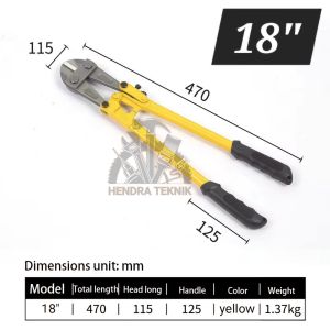 GUNTING BETON 18" 24" 30" 36" 42" 48" BOLT CUTTER 45CM 60CM 75CM 90CM 1METER 12 METER ALAT POTONG BESI 450 MM 600MM 750MM 900MM 1050MM 1200 MM MURAH