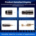 Monster 12PCS RCA Male Adapter Solder Connector for Audio Video CCTV IP Camera Security Coaxial Cable Solderness. 