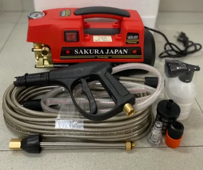 Máy rửa xe Sakura áp lực cao công suất 3500W 100% lõi đồng - Máy rửa xe Mini gia đình