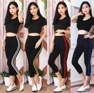 ARTIS STORE-Legging 7/8 list brandded import/legging wanita import/legging import