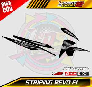 STRIPING VARIASI MOTOR HONDA REVO FI / STICKER LIST HONDA REVO FI