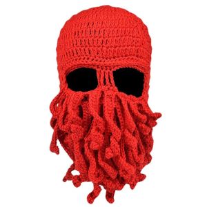 BLACKON Halloween Knitted Beanie Beard Animal Cthulu Balaclava Hat Funny Warm Ski Cap Female/Male