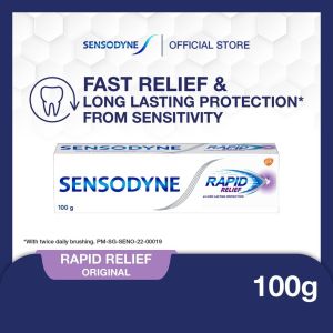 SENSODYNE Toothpaste Rapid Relief Fast Sensitivity Relief in 60s and Lasting Protection 100 g