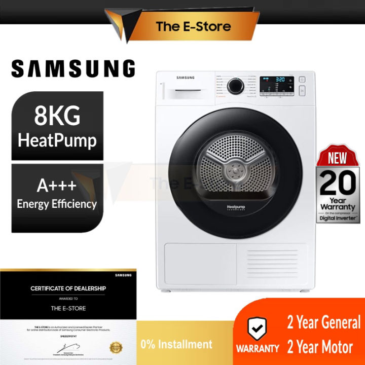 Samsung 8KG Heat Pump Dryer DV80TA220AE/FQ (Mesin Pengering Tumble