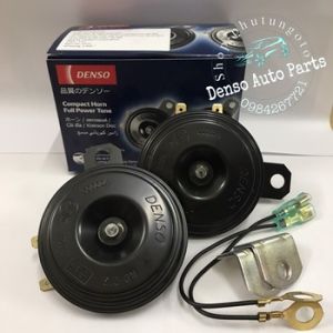 Còi đĩa - kèn đĩa 2 giắc chính hãng Denso Indonesia (tặng kèm 2 giắc cắm và 2 pát)