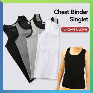 Tight Yarn Inside Camisoles Top Breathable Chest Binder Non Bandage Buckle Breast Binder Tomboy Vest Tank Top Transmen Les VestA99