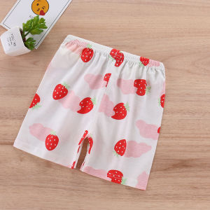 TUmama Quần Short vải bông in hoạt hình dễ thương cho mùa hè cho trẻ em mặc giản dị thiết kế thắt lưng co giãn thoải mái
