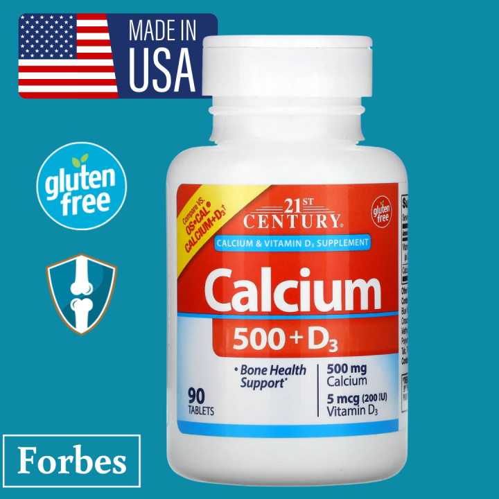 21st Century Calcium 500 + D3 90 Tablets Sale New Stock 