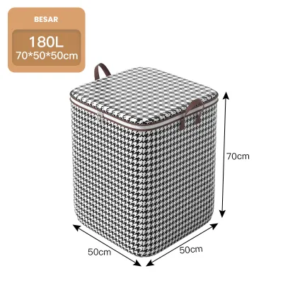 Inaso Pengatur Pakaian Lipat Kotak Penyimpanan Pakaian Lipat Storage Box Lemari Baju Keranjang Laundry Pakaian Kotor Tempat Organizer Serbaguna Waterproof HSB225