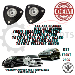 ESTIMA ACR50/RAV4 ACA31 / ACA36/HARRIER ZSU60 / VELLFIRE ANH20  FRONT ABSORBER MOUNTING (LEFT & RIGHT) -BRAND 100% OEM