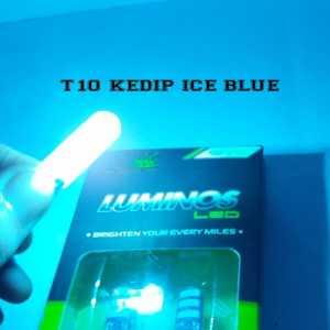 SATU BUAH LUMINOS LED T10 STROBO 6 MATA MERAH BISA UNTUK SEIN SENJA DAN STOP REM VARIO MOTOR