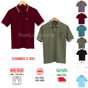 Áo Polo Nam Có Túi Form Suông 12 Màu COMBO 2 Áo Tiết Kiệm Kiểu Trơn