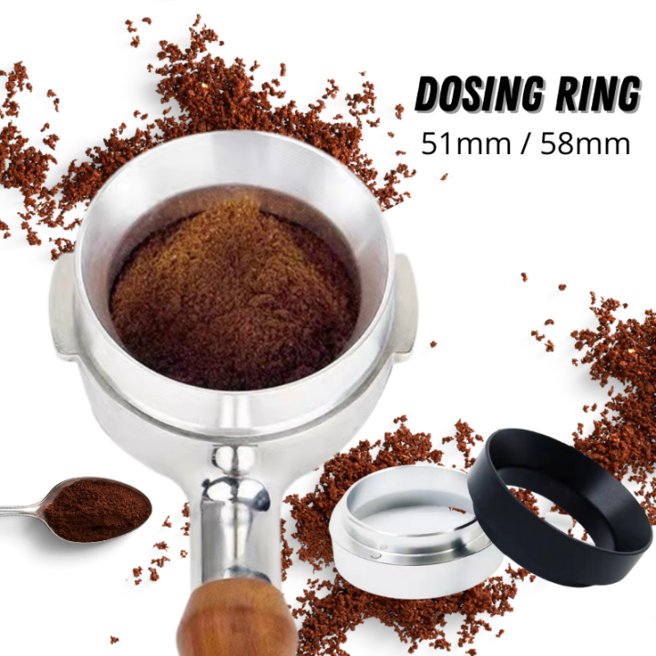 Espresso Dosing Ring 51mm/53mm/58mm Aluminum Alloy Coffee Dosing Funnel Portafilter Ring Coffee