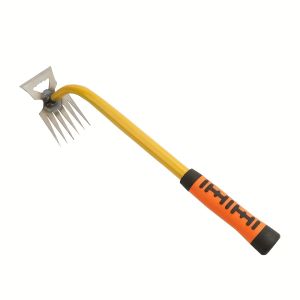 Heavy-Duty Weed Removal Tool - Alloy Steel Garden cultivator with Sharp Blades Efficient Weed Puller for Lawn Garden Farm Construction - Durable Soil Leveler & Weeders for Professional & Home Gardening Weed Removal Garden Tools No Bending