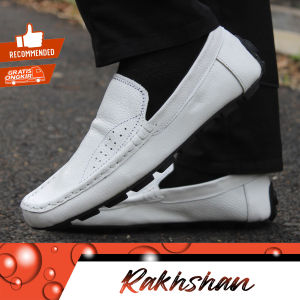 Sepatu pantofel putih pria sepatu putih perawat formal