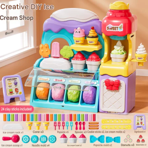Educational Princess Ice Cream Machine for Girls 3-6 Years Old