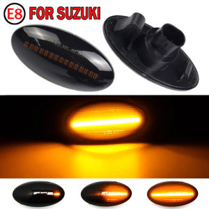2pcs Dynamic LED Side Marker Turn Signal Lights Indicator Amber Repeater Car Lights For Suzuki Swift Jimmy Vitara SX4