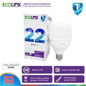 Lampu LED Bulb Ecolink Cahaya Putih 6W 8W 10W 12W 15W Watt