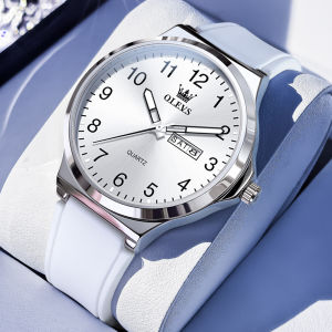 OLEVS watch for men original waterproof youthful diversity silent timekeeping dual calendar luminous men watch