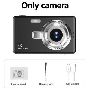 4K Digital Camera HD Digicam For Photography 48MP 16X Vintage Mini Camera For Picture And Video