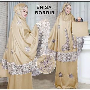 COD TRENDSMODE MUKENA DEWASA JUMBO TERBARU ENISA LUNA MAYA BORDIR CANTIK 1001